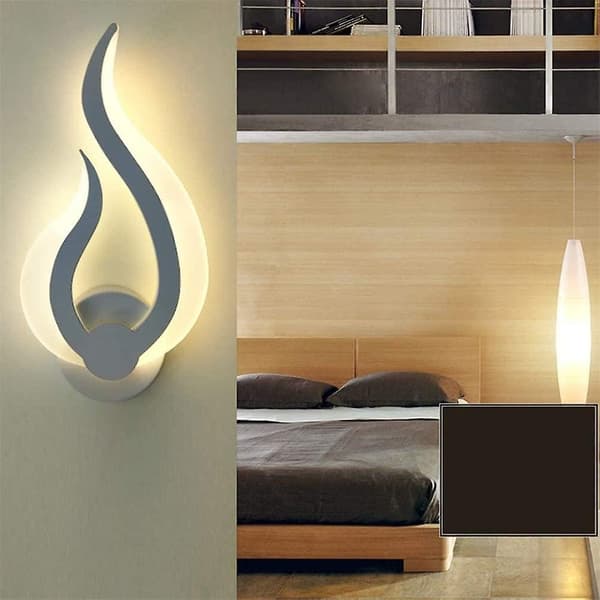 Flames Vægslampe Led Vægslampe Vægslamper Indvendig Moderne Minimal