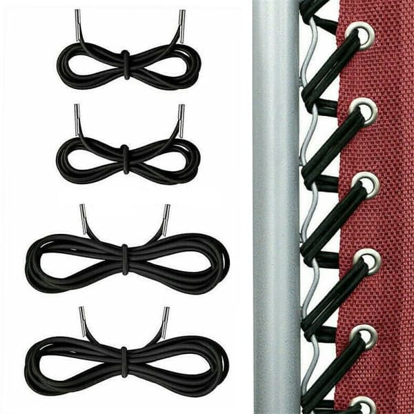 Elastiske snore med spidser til Zero Gravity Chair, Redwood, sæt med 4 snore, sort, 2,2m*2stk, 1,37m*2stk. DXGHC