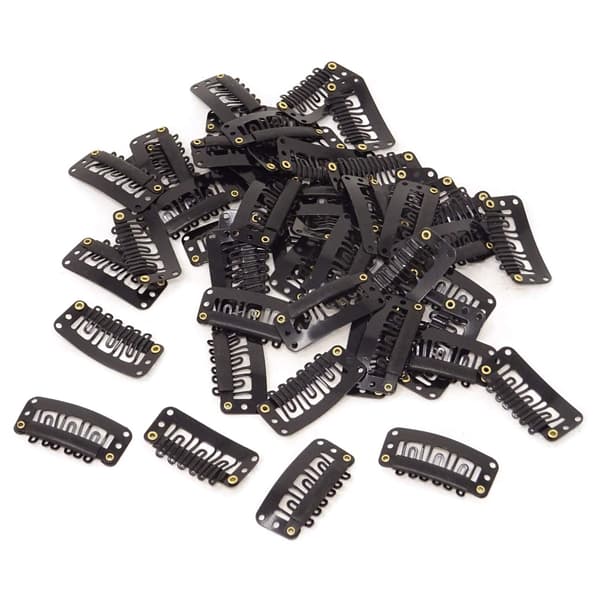 50 stykker 6-tann U-formede klips for hårforlengelser - 3,3 cm/1 DXGHC