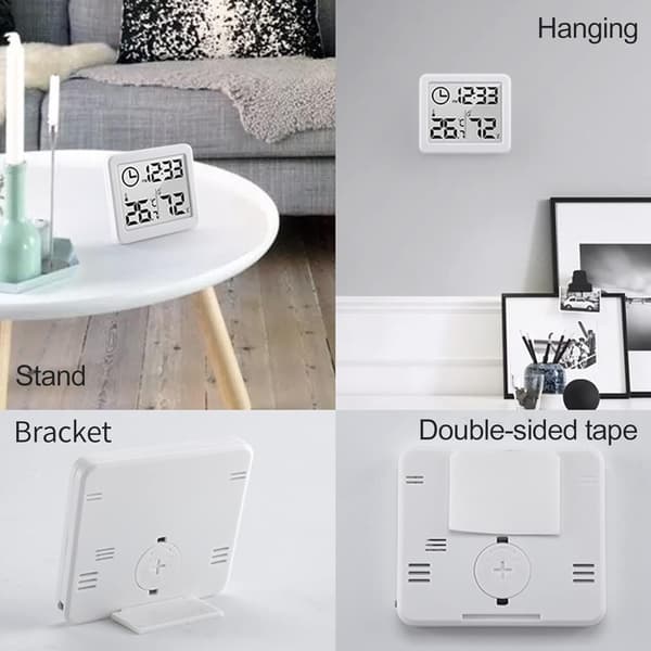 Mini Digital Indendørs Termometer, Stor Skærm Professionel Por