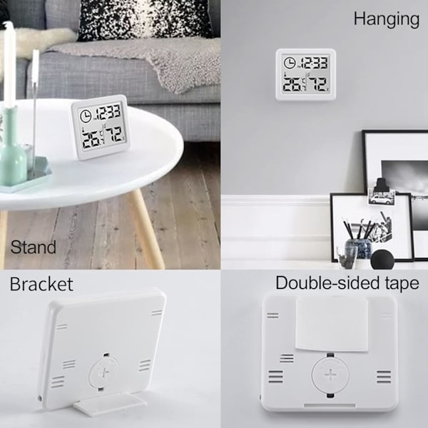 Mini Digital Inomhus Termometer, Stor Skärm Professionell Bärbar