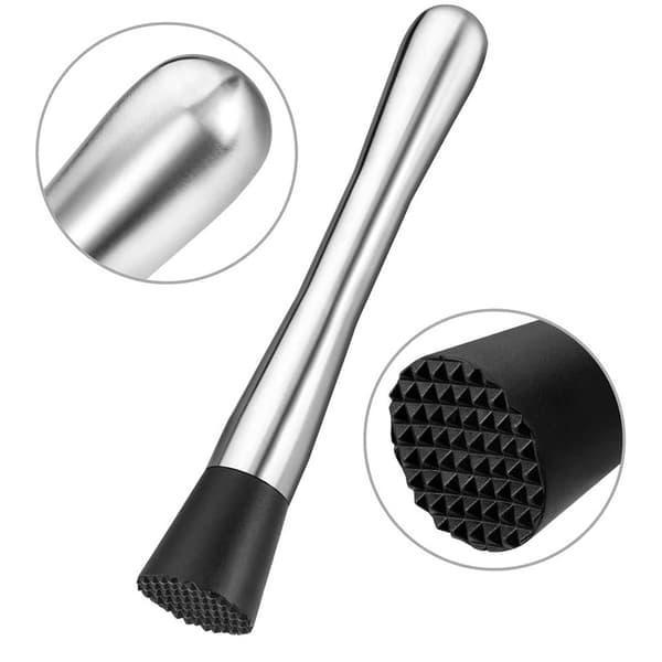 Dewenwils 3-pack Rostfritt Stål Cocktail Muddler, multifunktionell DXGHC