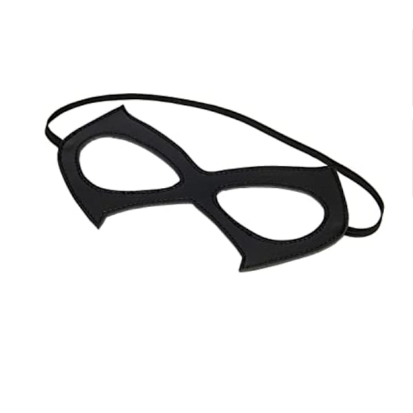 2 st fashion läder svarta nattklubb maskeradmasker extravaganta
