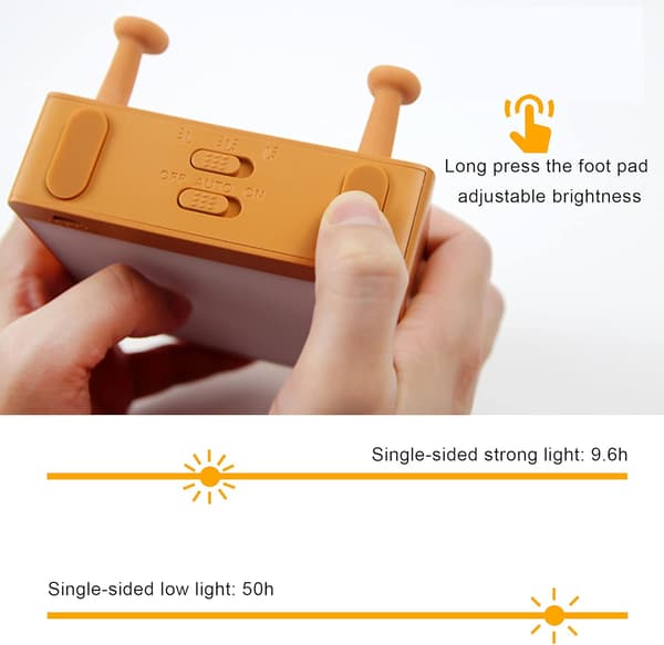 Toast-leivän yövalo, pehmeä LED-leivänvalo söpöllä kasvolla