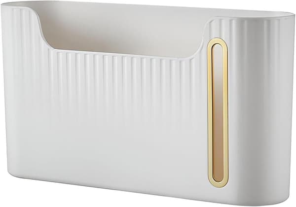Plassbesparende plastposeholder, søppelposeoppbevaringsboks, veggmontert