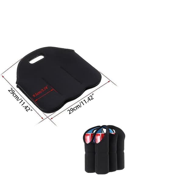 Set med 1 - Isolerad Neopren Vinförvaringsväska + 6-pack Öl