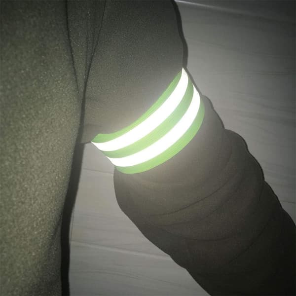 4 Pak Reflekterende Armbånd, Høj Synlighed, Reflekterende Ankelbånd