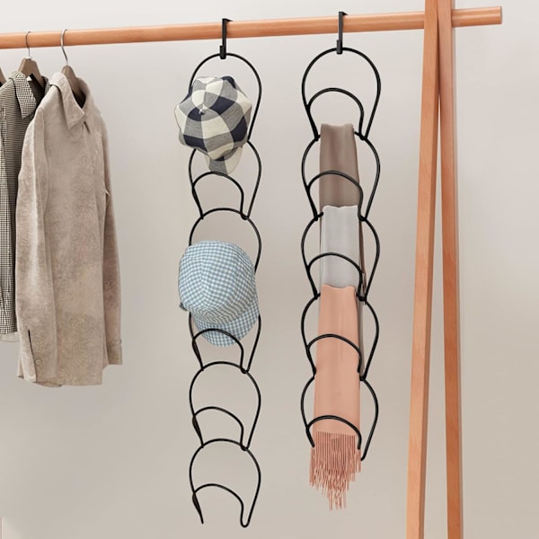 95Street 5-pack Baseball Cap Rack Organizer, Cap Hanger Vägg