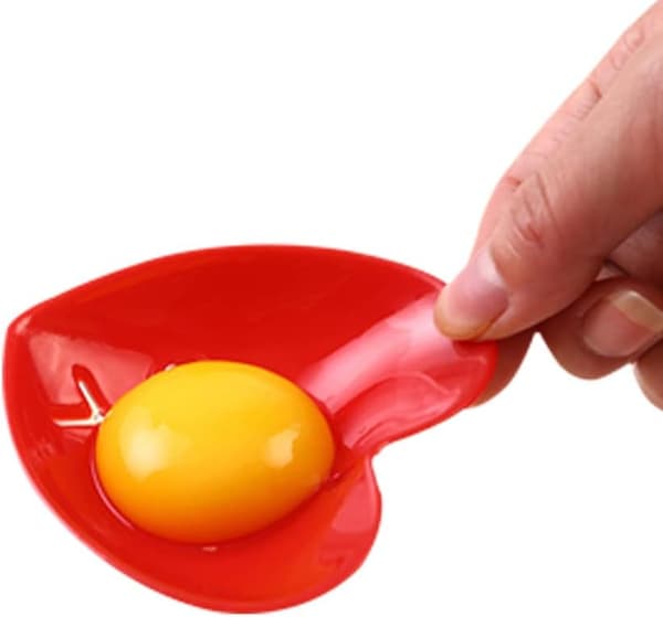 5 st hjärtformade plastmätskedar set äggseparator och skopa för hem kök bakning matlagning