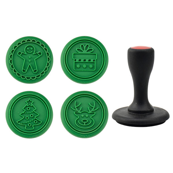 Silikone kageforseglingsstempel Cookie-form DIY Jul-serie pat