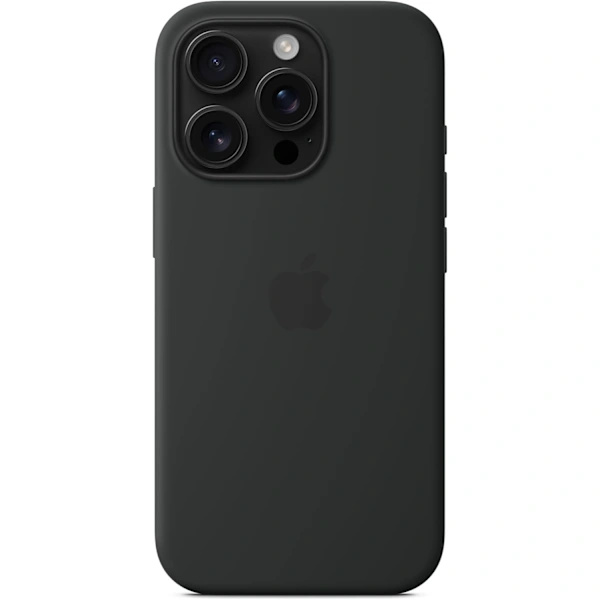 Apple Silikonecover med MagSafe til iPhone 16 Pro – Sort[JSR],D