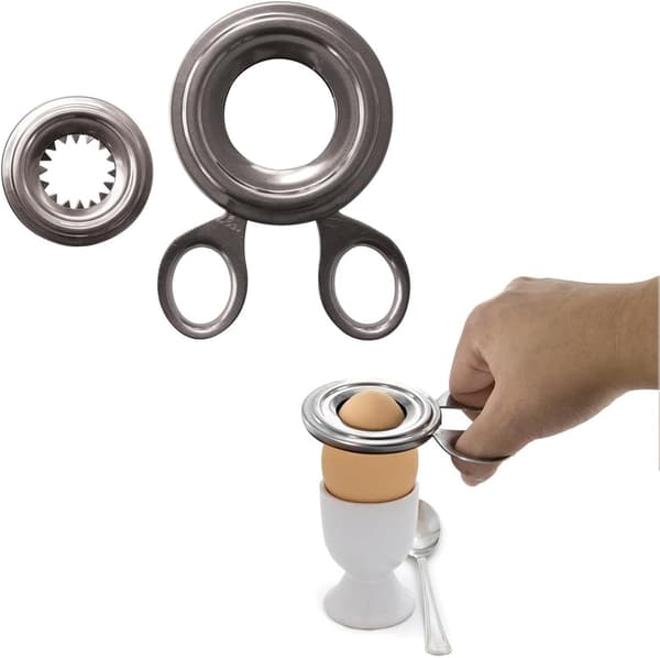 Egg Cutter Silver Shell 6,8 x 0,50 x 10,6 cm