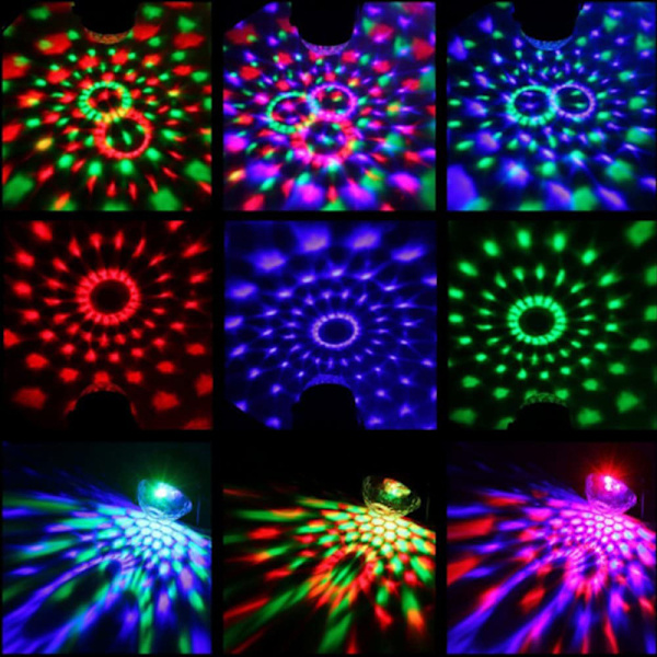 LED Lille Magic Ball Lampe USB Disco Magic Ball Bluetooth Musik