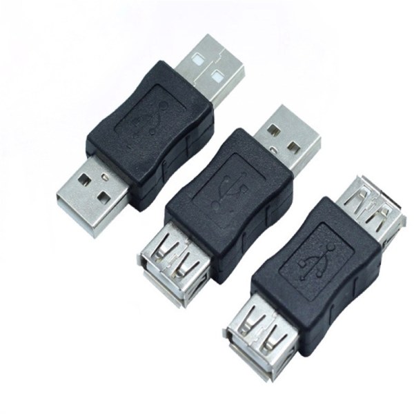 USB2.0 Hona till Hona Adapter Dubbel Per Head Hane till Hane USB Ma