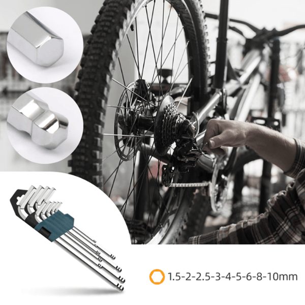 Torx Nøgle, Sæt med 9 Hex Nøgle Allen Nøgle -B