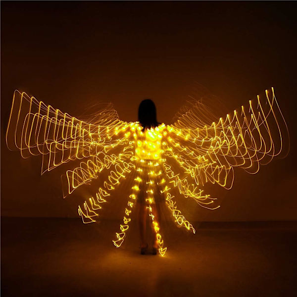 LED-lampor för magedans Isis-vingar - Bellydance Glow Angel dans W