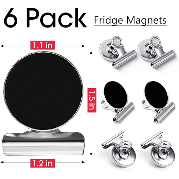 12 kpl Hopeasävyisiä Magneeteja Jääkaappiin, Jääkaappimagneetteja