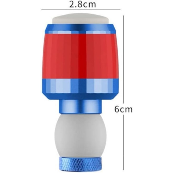 (Sort)2 Stk LED Cykel Blinklys, Aluminiumslegering Turn Signa