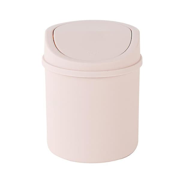 Mini soptunna i plast med svänglock (1 st rosa)