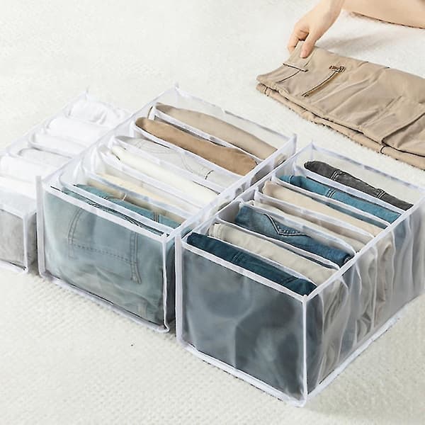 3-delad förvaringslåda för jeans, staplade byxor DXGHC