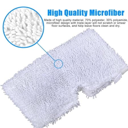 4-pak Mikrofiber Moppputer, Erstatning for Shark Dampmoppputer