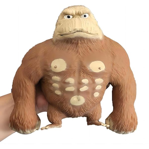 Gorilla Leksak Figur, Mjuk Squishy Elastisk Apa, Latex Fidget Ani