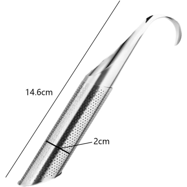 Sett med 2 rustfrie te-filtre, gjenbrukbar te-diffuser, DXGHC