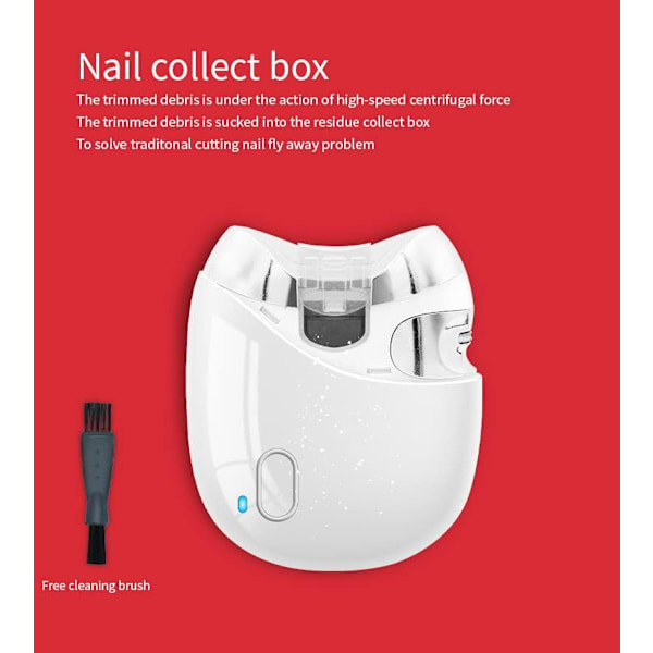 Automatisk Negleklipper Elektrisk Sikker Negletrimmer Manicure Tyk