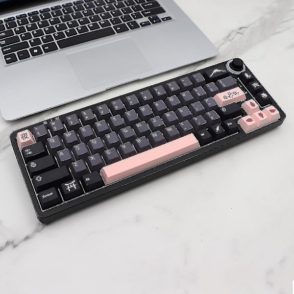 136 Key Nightsakura Keycap Pbt Engelska Keycaps Kompatibel Wit DXGHC