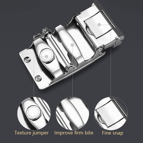 2 stk Automatisk Ratchet Alloy Beltespenne, Menn Automatisk Belte Buc