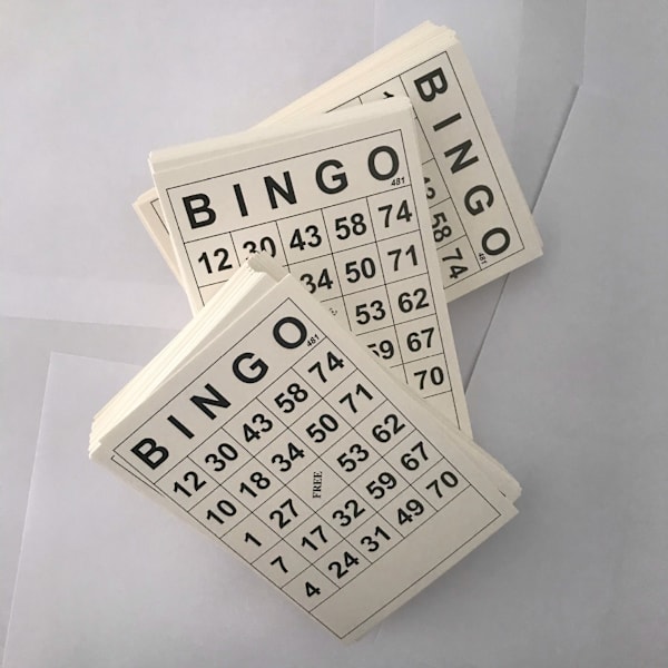 60 unika bingobrickor BINGO-kort digitalt barns underhållning