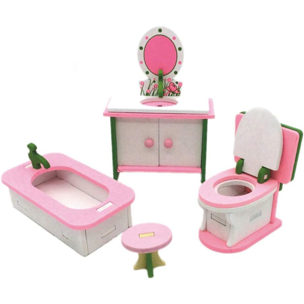 Miniatyyri Nukkekodin Kalusteet, Puinen Miniatyyri Nukkekodin Puu
