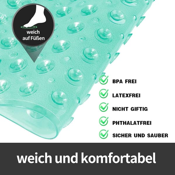 Antislip Badematte med Sugkopper Antislip Dusjmatte Moderne Des