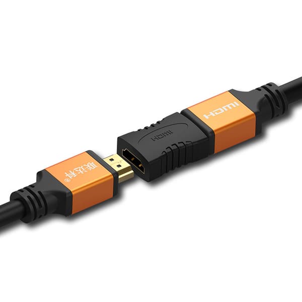 HDMI-naaras-naaras-sovitin HDMI-jatkojohdon liitäntä