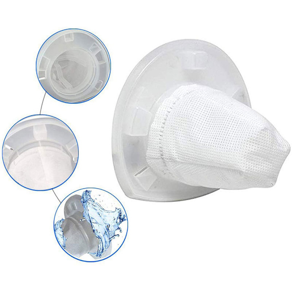 4 stk hvite filter 4stk, støvsugerfilter, støvsugerfilter