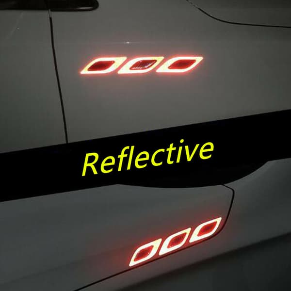 Reflekterende Advarselsstripe for Bil, Klistremerke for Bumper, Sikkerhet