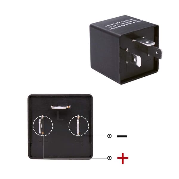 12V 3-pins Justerbar LED Blinklys Relé