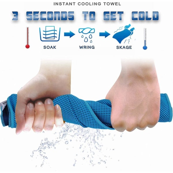 Dww-kylningshanddukar för män eller kvinnor, 4-pack Quick Dry Cooling DXGHC
