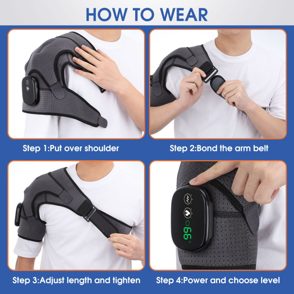 Electric heating shoulder pad touch screen controller hole-shaped