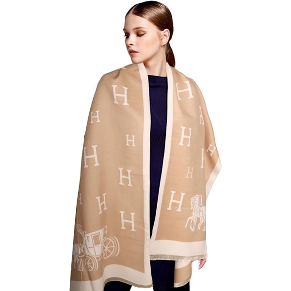 Sjal för Kvinnor Pashmina Silkeslen Sjal Wrap för Kvälls Klänning B
