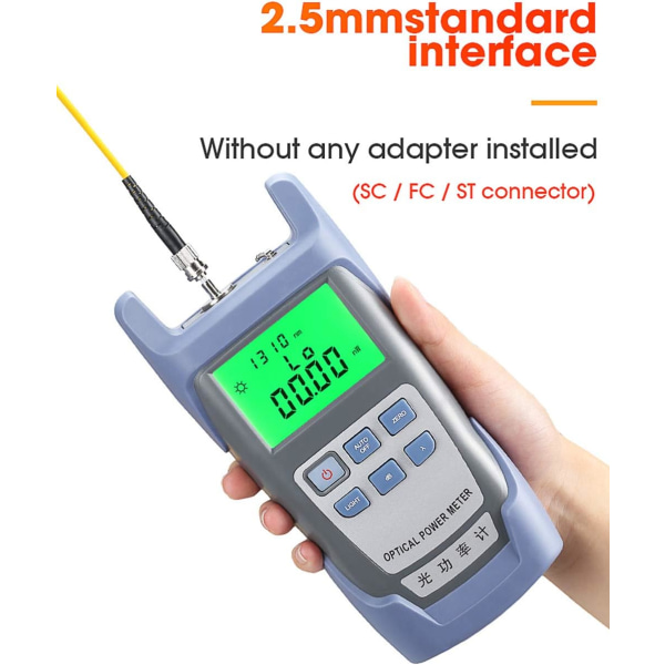 Fiberoptisk effektmeter Fiberkabeltester Fibertester -70 dBm t