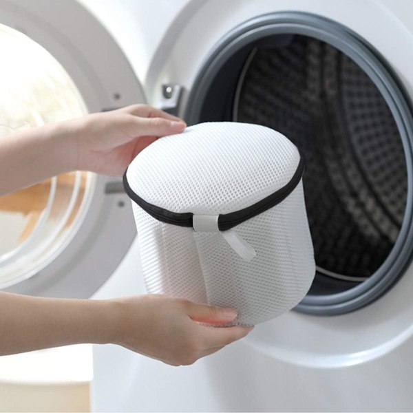 Tvättmaskin Tvättnät, 3 ST Cylindrisk tvättpåse med Zi