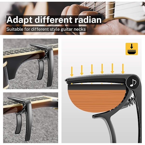 Capo för Akustisk och Elektrisk Gitarr, Ukulele, Banjo, Mandolin