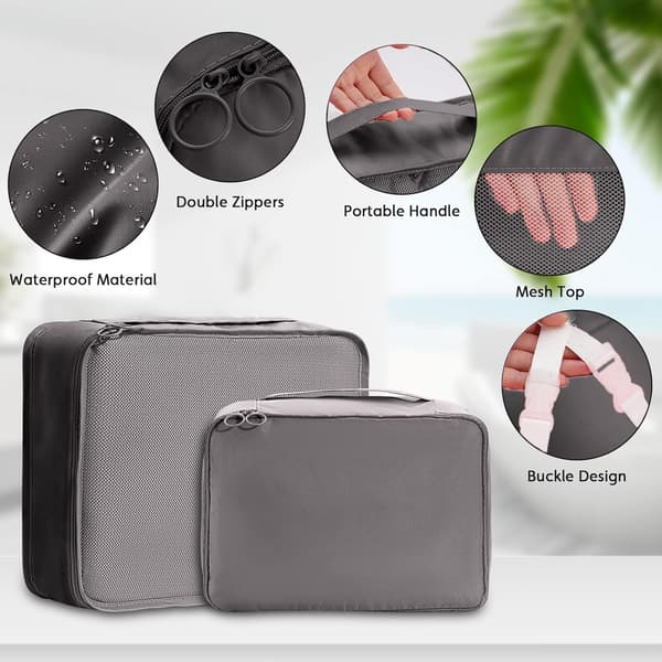 Packningskuber, 8-pack Reseväska Organiseringsset