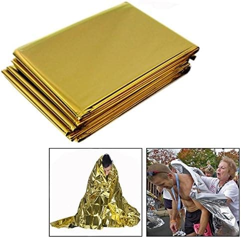 10 stk Overlevelsesteppe, Termiske Tepper Overlevelse Redning Bla DXGHC