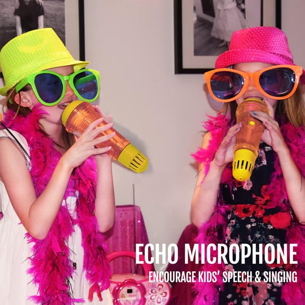 Echo-mikrofon til børn og småbørn - batterifri ma
