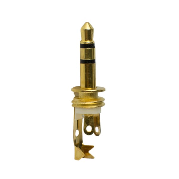 3,5 mm hovedtelefonstik, dobbeltkanal, 3-delt