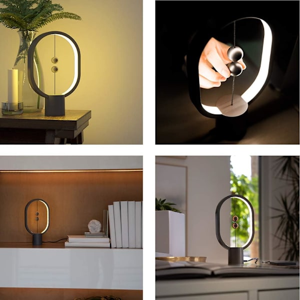 Lampe Heng Balance, flytende lys, LED bordlampe