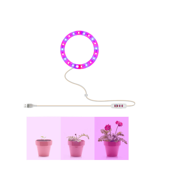 Fullspektrum LED-växtlampa med synkroniserad dimning för att fylla växter