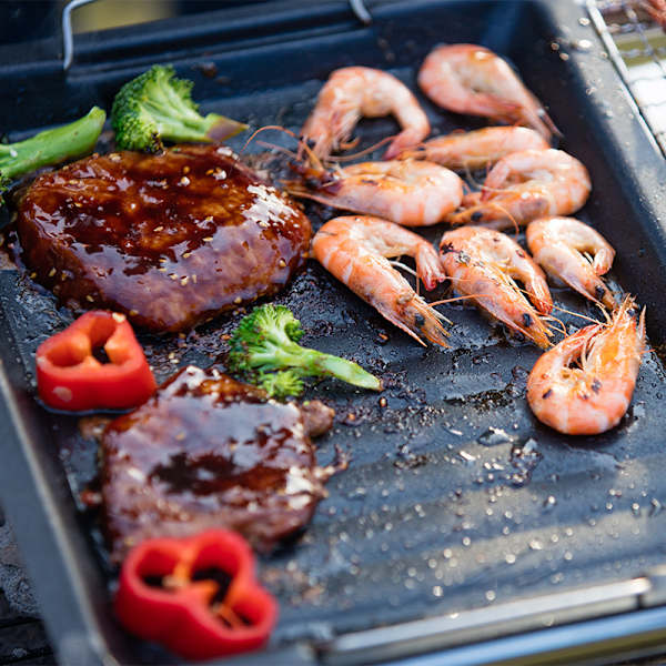 22*30cm Bærbar Bbq Gryde Butan Gas Komfur Køkkenudstyr Fest Picnic B